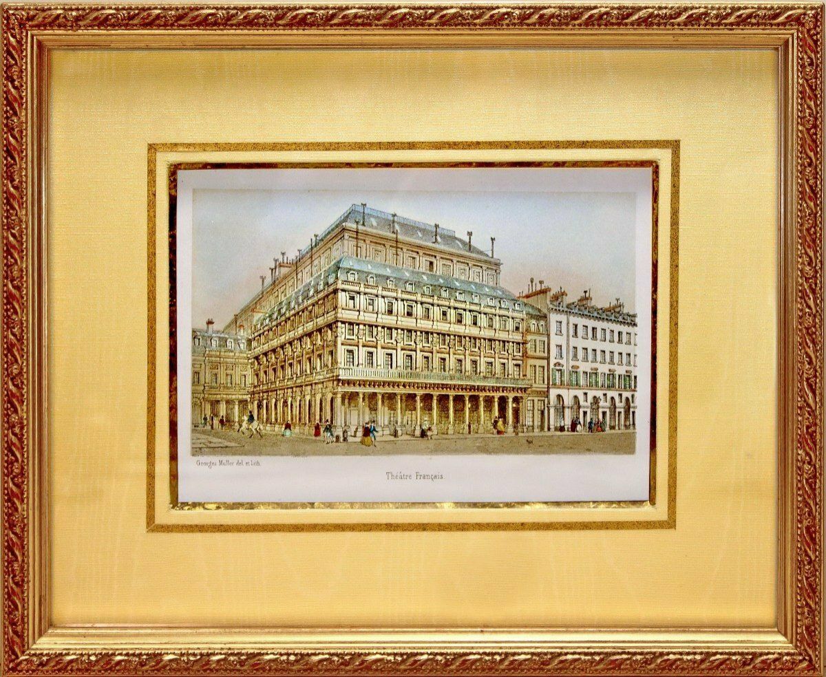 Engraving   Paris   The French Theater   Ep. 19th Century
