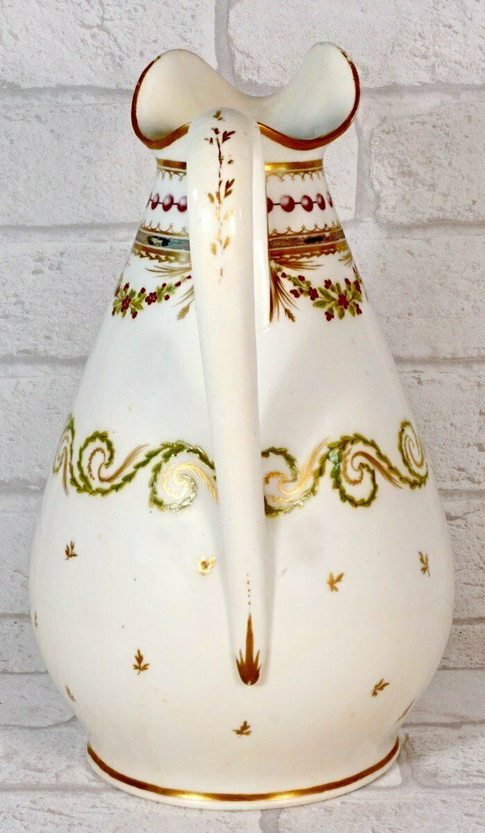 Large And Thick Water Jug In Paris Porcelain   18th Century   Louis XVI photo for sale