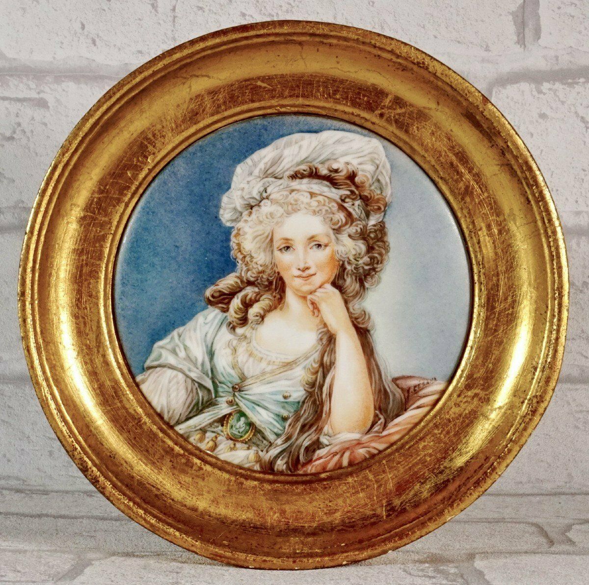 The Duchess Of Orleans   Porcelain Medallion   Ep. 19th photo Art