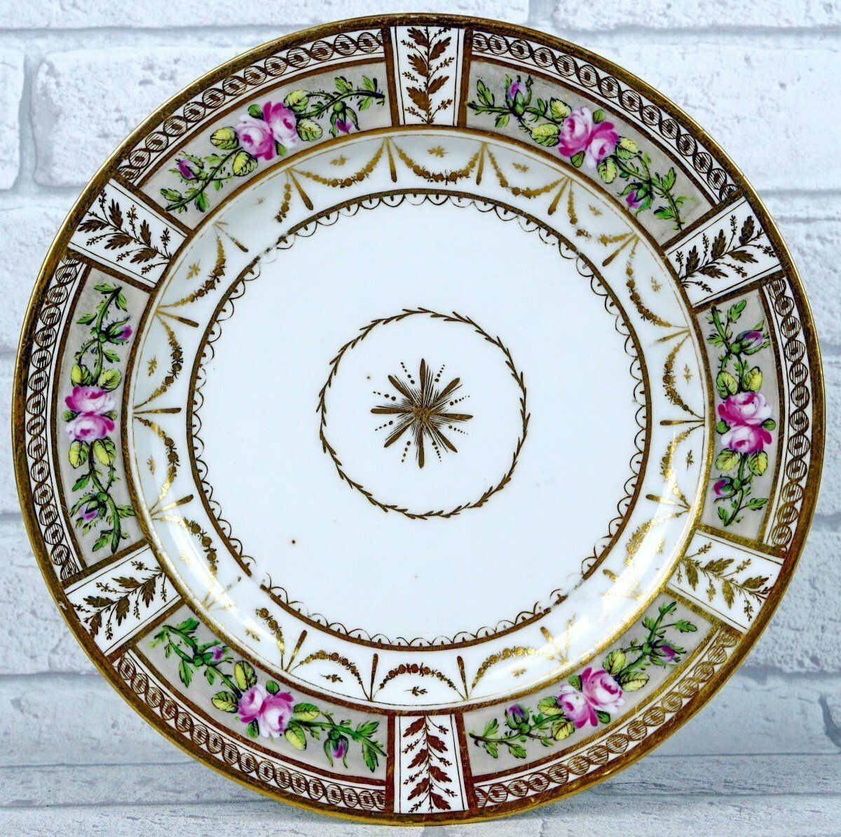 Beautiful Porcelain Plate From Paris   Housel (Houzel) Factory   Directoire Period photo for sale