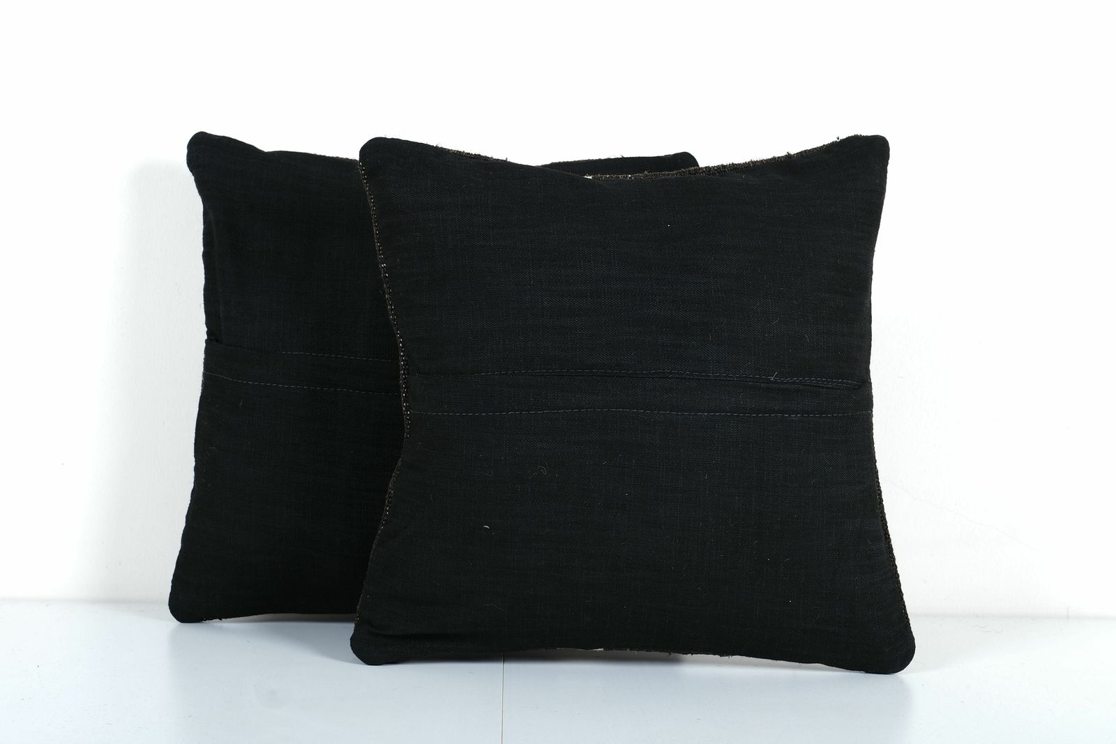 Handmade Turkish Brown And Black Kilim Pillow Cover – Set Of Two Organic For  & Vintage Homes photo 70.0