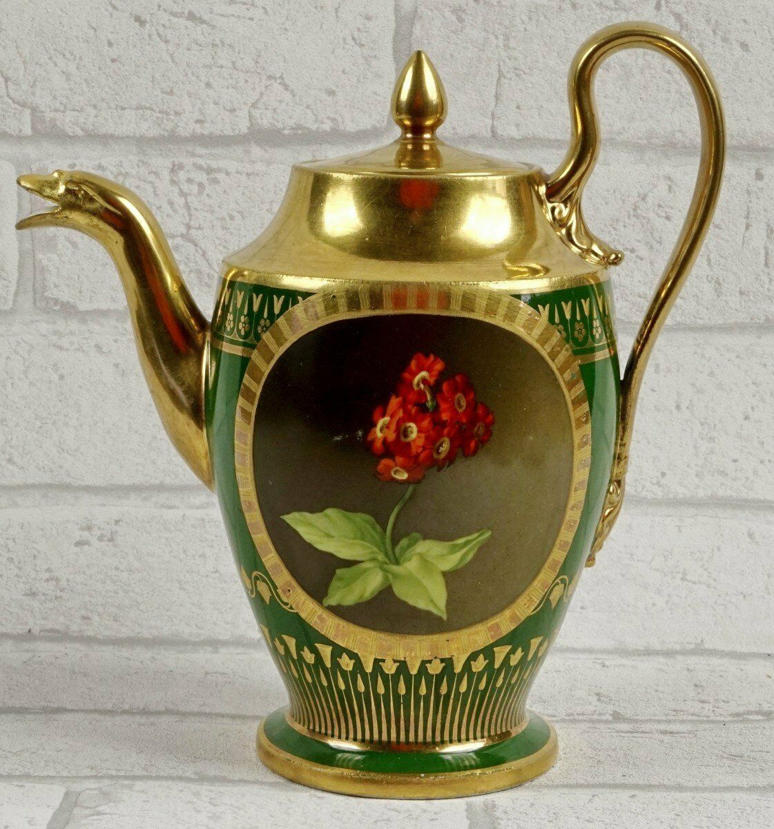 Jug / Teapot   Paris Porcelain   Dagoty Manufacture   Empire Period photo buy