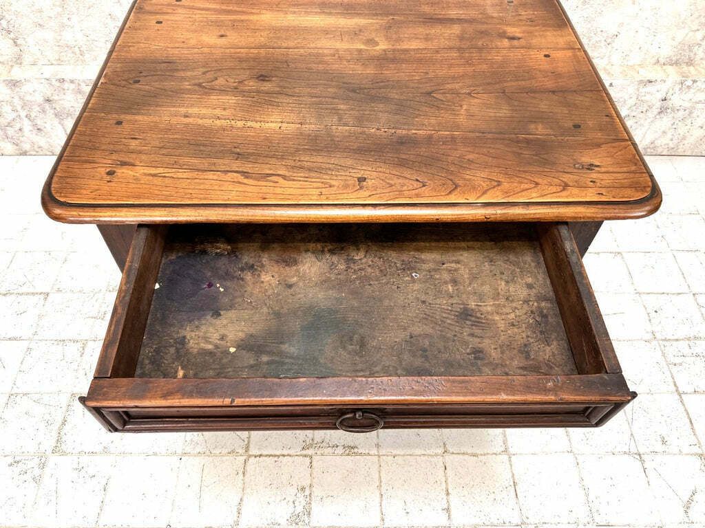 Walnut Wood Console, Writing, Dressing Table With Decorative Legs photo Furniture