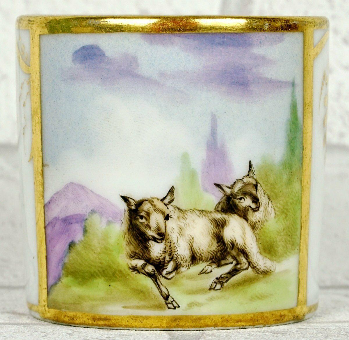 Paris Porcelain Cup And Saucer   Manufacture De Locre   Early 19th Century photo furniture