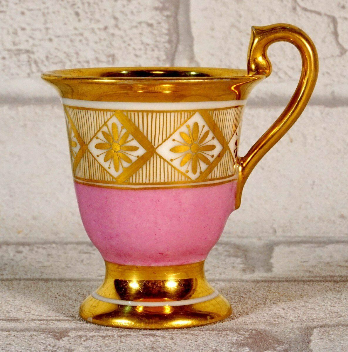 Small Porcelain Cup And Saucer From Paris Or Russia   Early 19th Century photo furniture