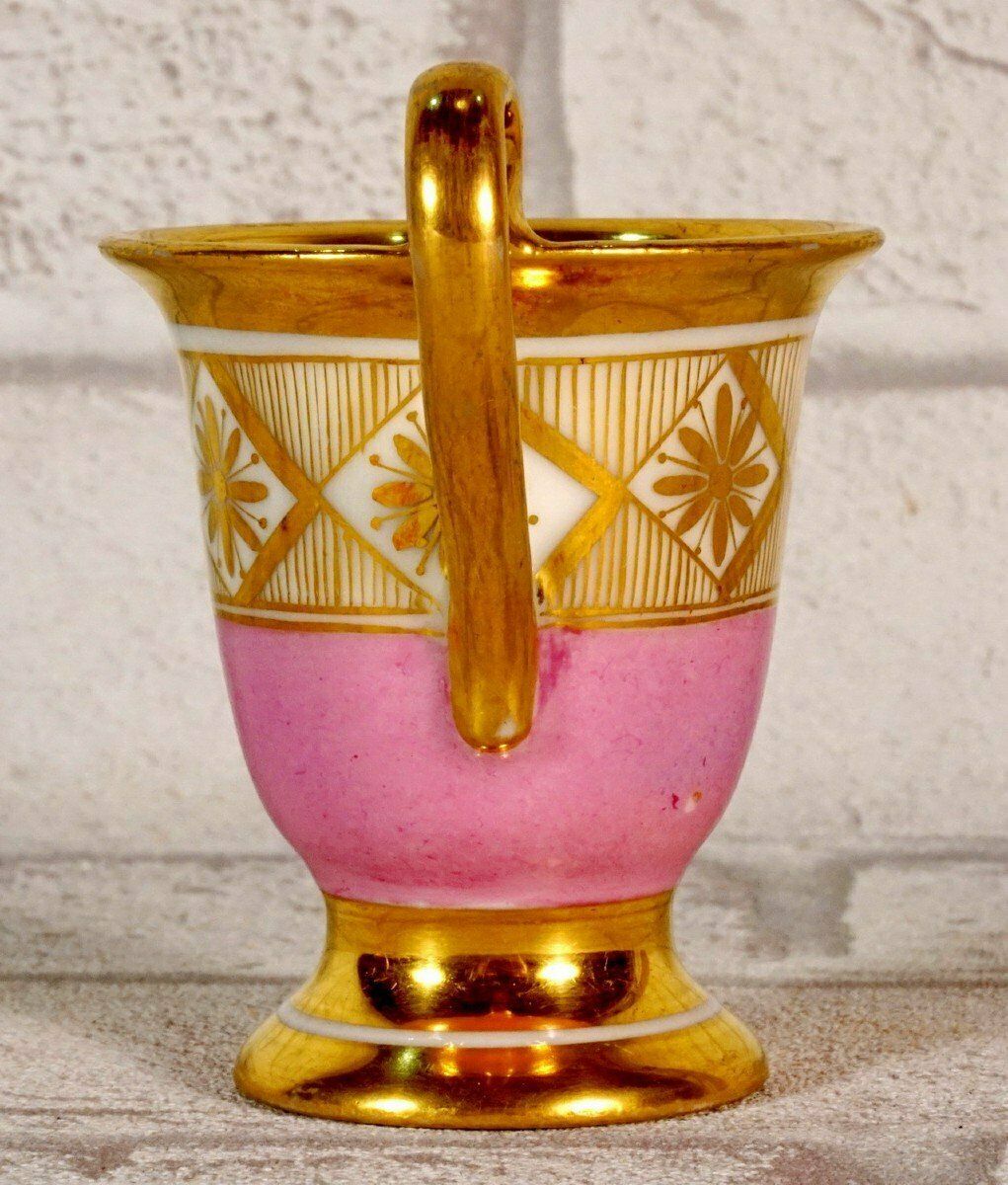 Small Porcelain Cup And Saucer From Paris Or Russia   Early 19th Century photo for sale