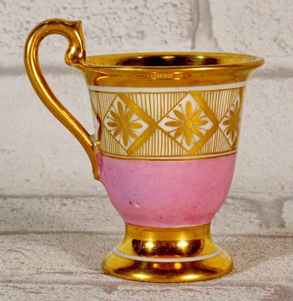 Small Porcelain Cup And Saucer From Paris Or Russia   Early 19th Century photo Home Decor