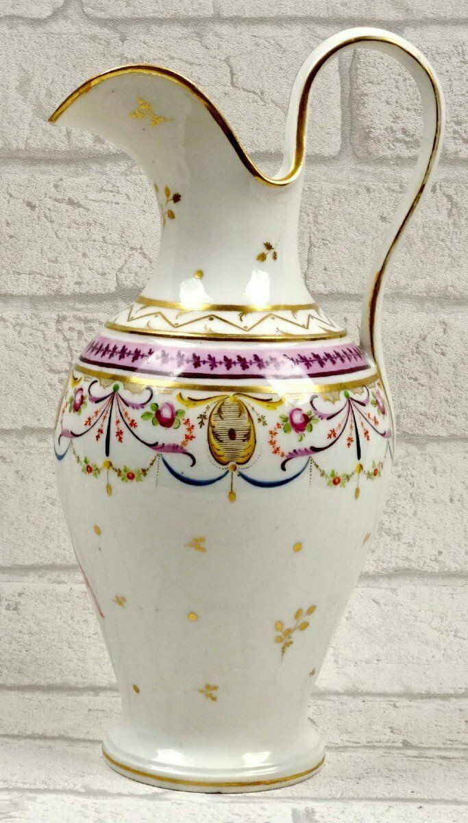 Large Water Jug In Paris Porcelain   Atelier De Halley   Directory / Consulate Period photo buy
