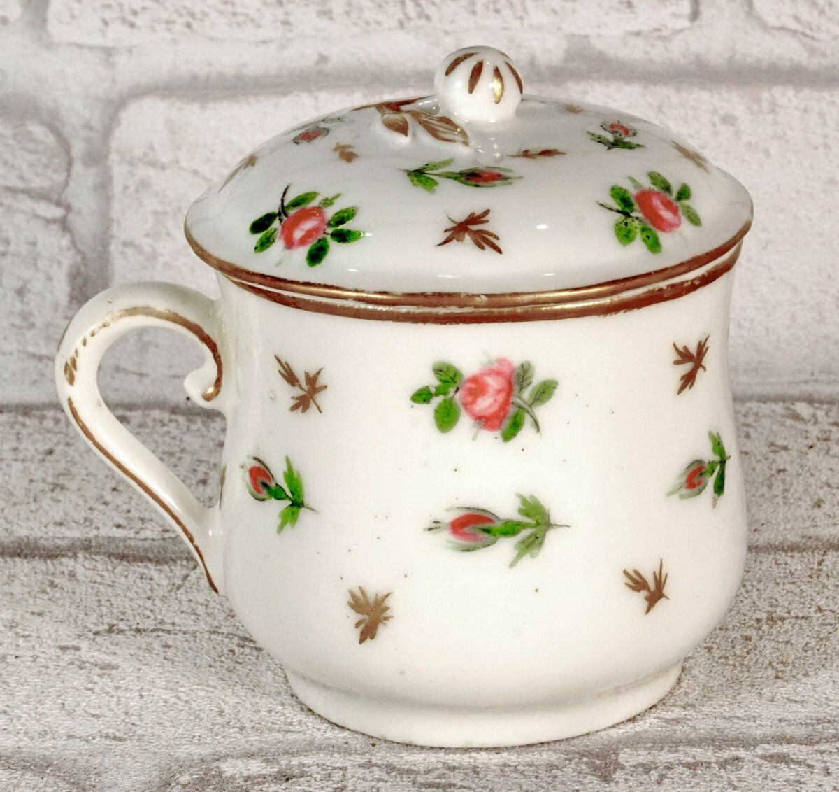 Paris Porcelain Cream Pot   Locre Factory   18th Century   Louis XVI photo for sale
