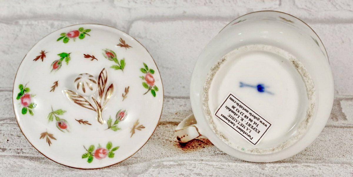 Paris Porcelain Cream Pot   Locre Factory   18th Century   Louis XVI photo buy