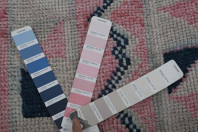 photo for sale 1960s Vintage Faded Herki Runner Rug 3'1'' X 9'8''