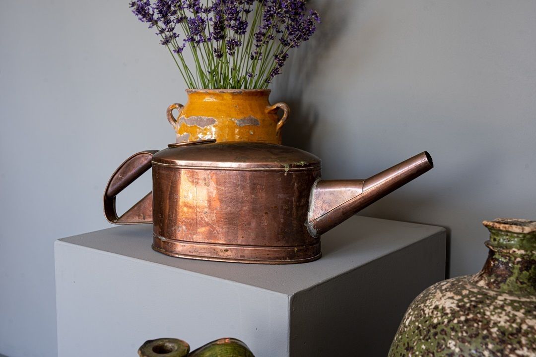Antique French Watering Can, 1800s photo for sale