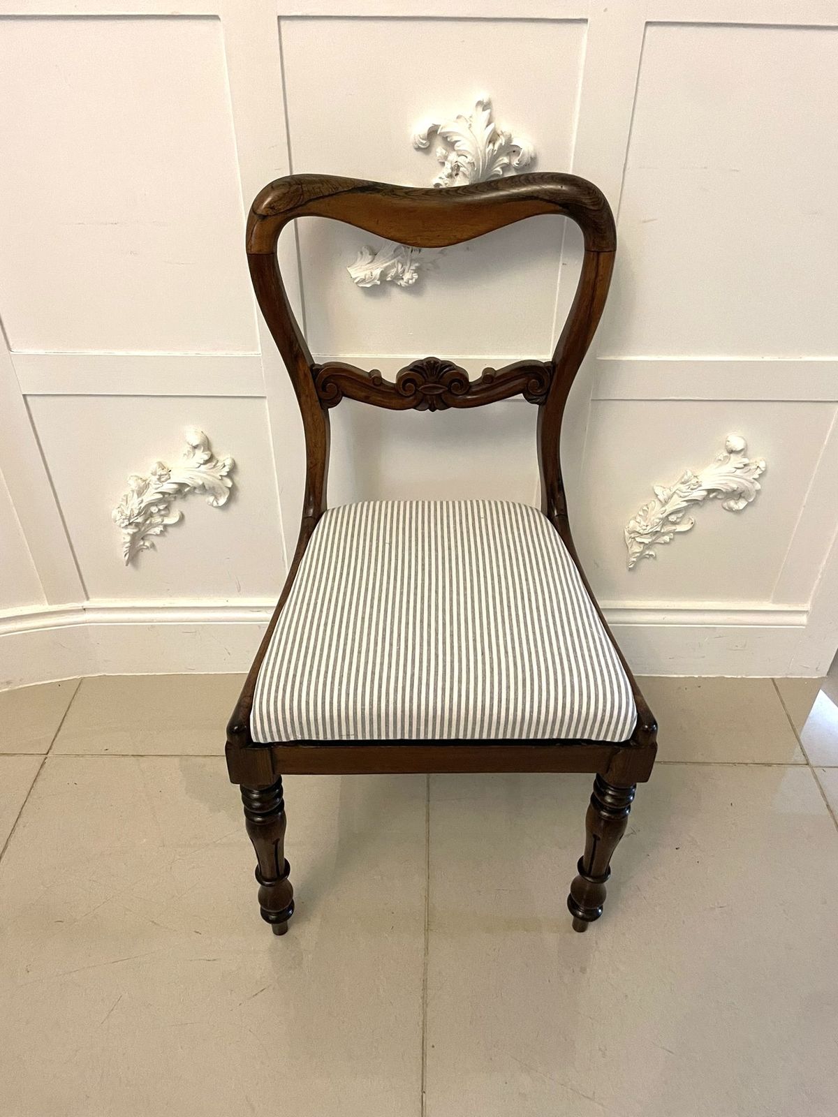 Set Of Six Antique 19th Century Quality Rosewood Dining Chairs photo 2695.0