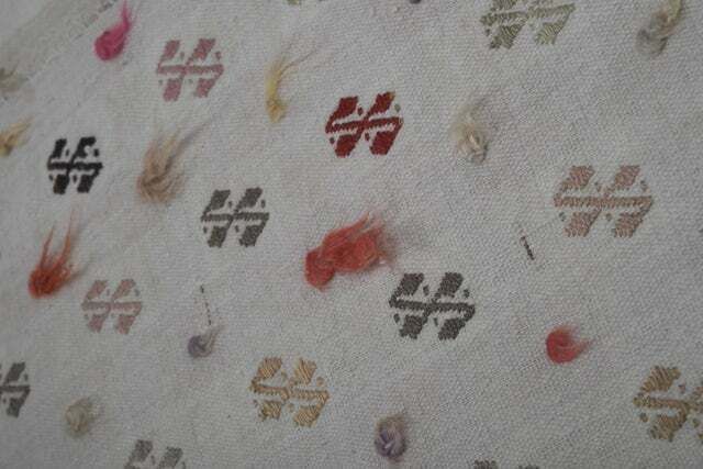Vintage Embroided Jajim Kilim Rug 4'7'' X 8'5'' photo buy
