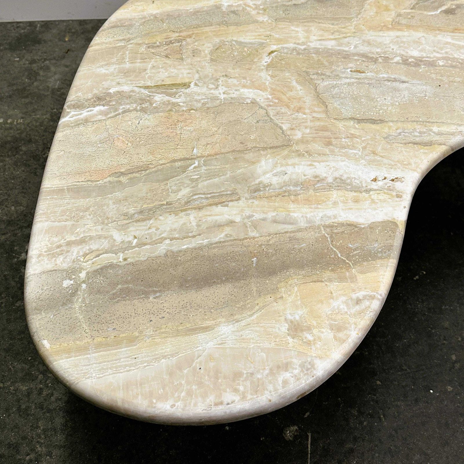 Vintage Marble Boomerang Coffee Table, Italy 1980s. photo 1188.0