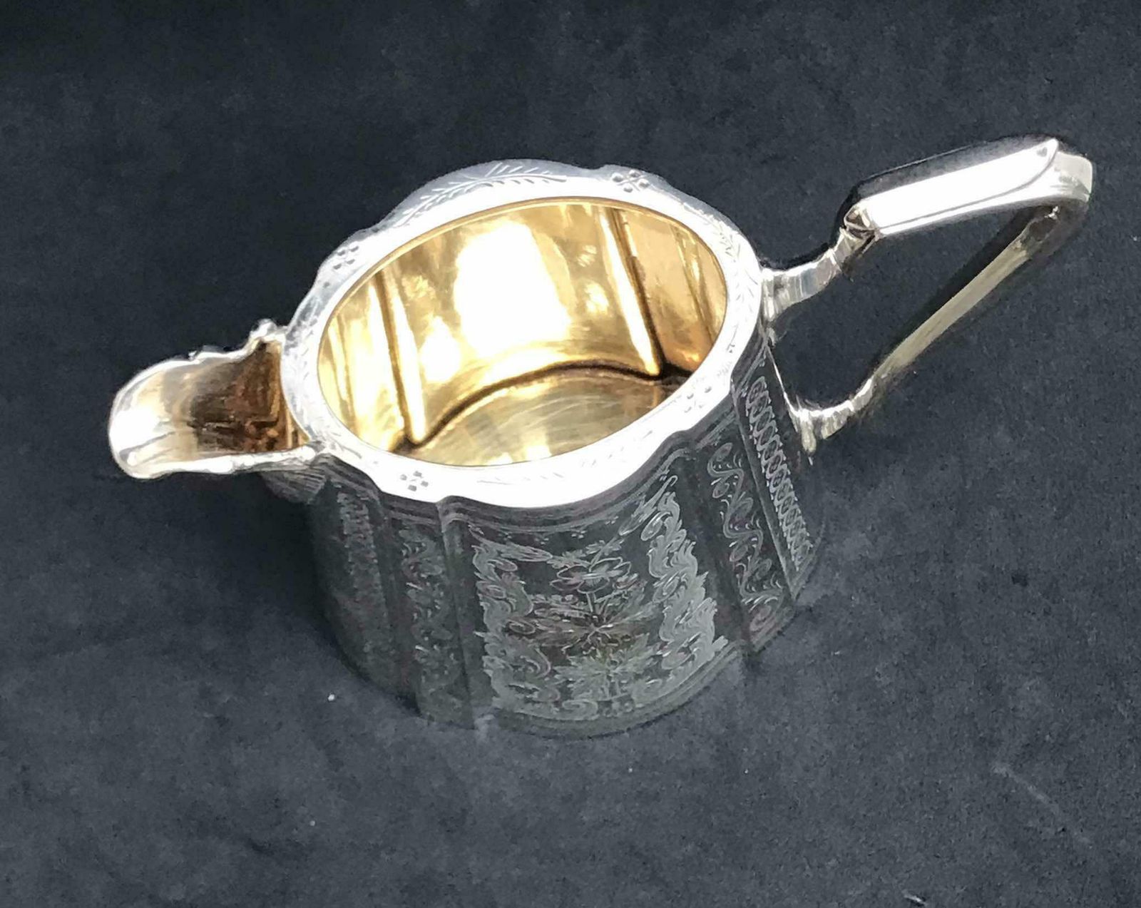 Creamer Milk Jug Victorian Silver Plated Cream Jug Milk Pot Sheffield, England Breakfast Table Wedding Gift Copper Brothers And Sons photo furniture