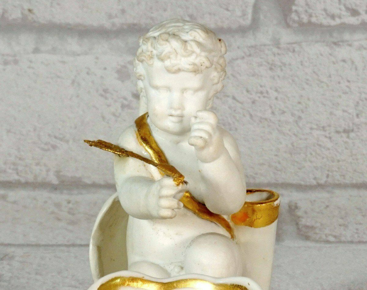Rare Paris Porcelain Inkwell   Empire Period photo Home Decor