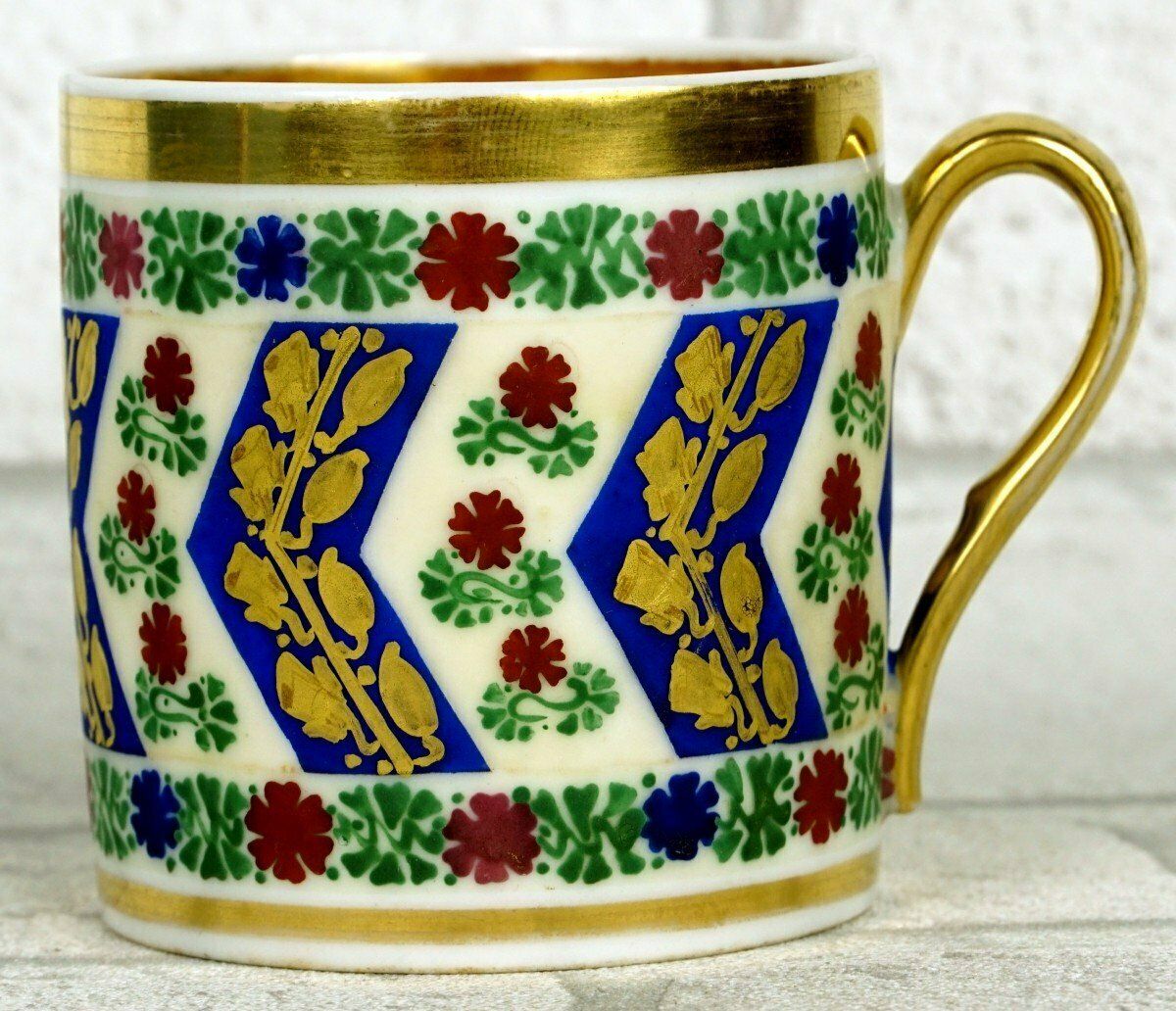 Paris Porcelain Cup And Saucer   Early 19th Century photo furniture