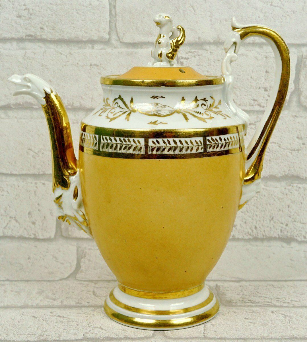 Large Coffee Pot   Teapot In Paris Porcelain   Early 19th Century photo furniture