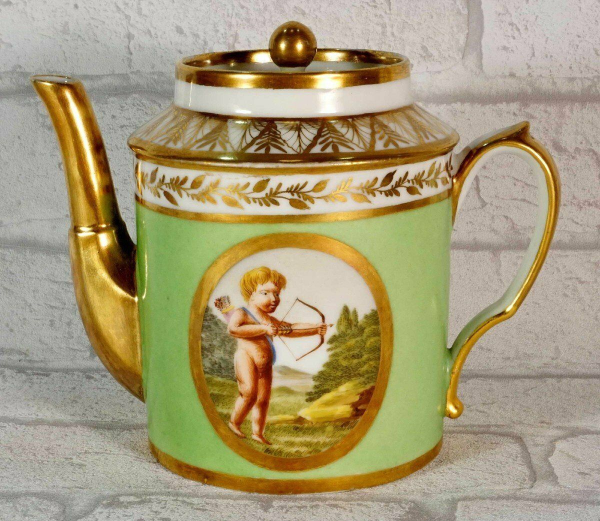 Home Decor Paris Porcelain Coffee Pot / Teapot   Early 19th Century photo