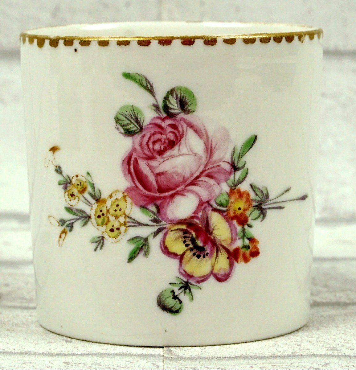 Porcelain Cup And Saucer From Locre   18th Century photo furniture