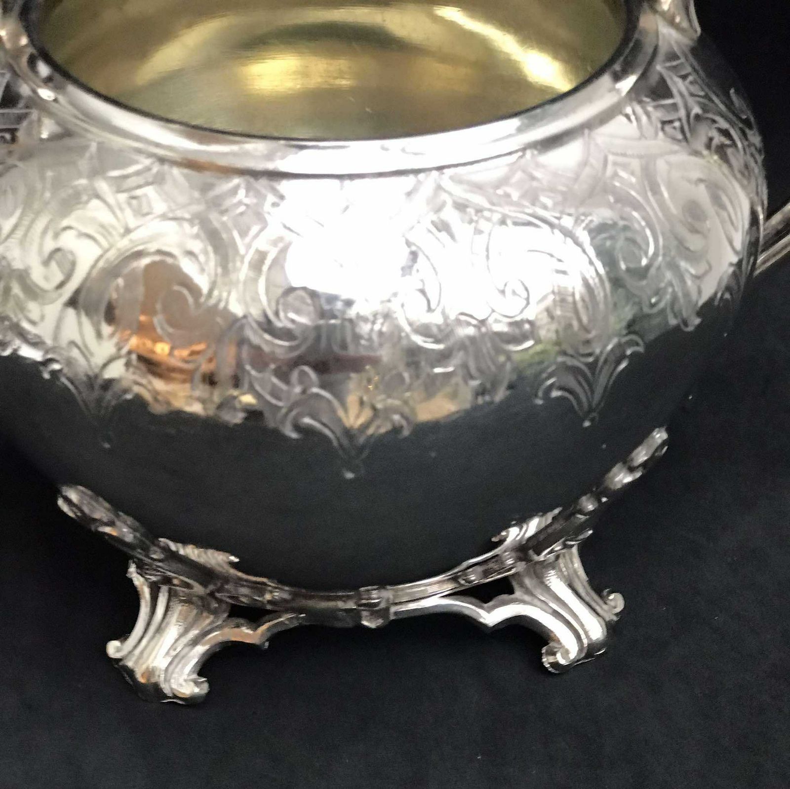 Antique Victorian Sugar Bowl James Dixon Of Sheffield 1880s Flower Decor Pots British Gift English Gift photo furniture
