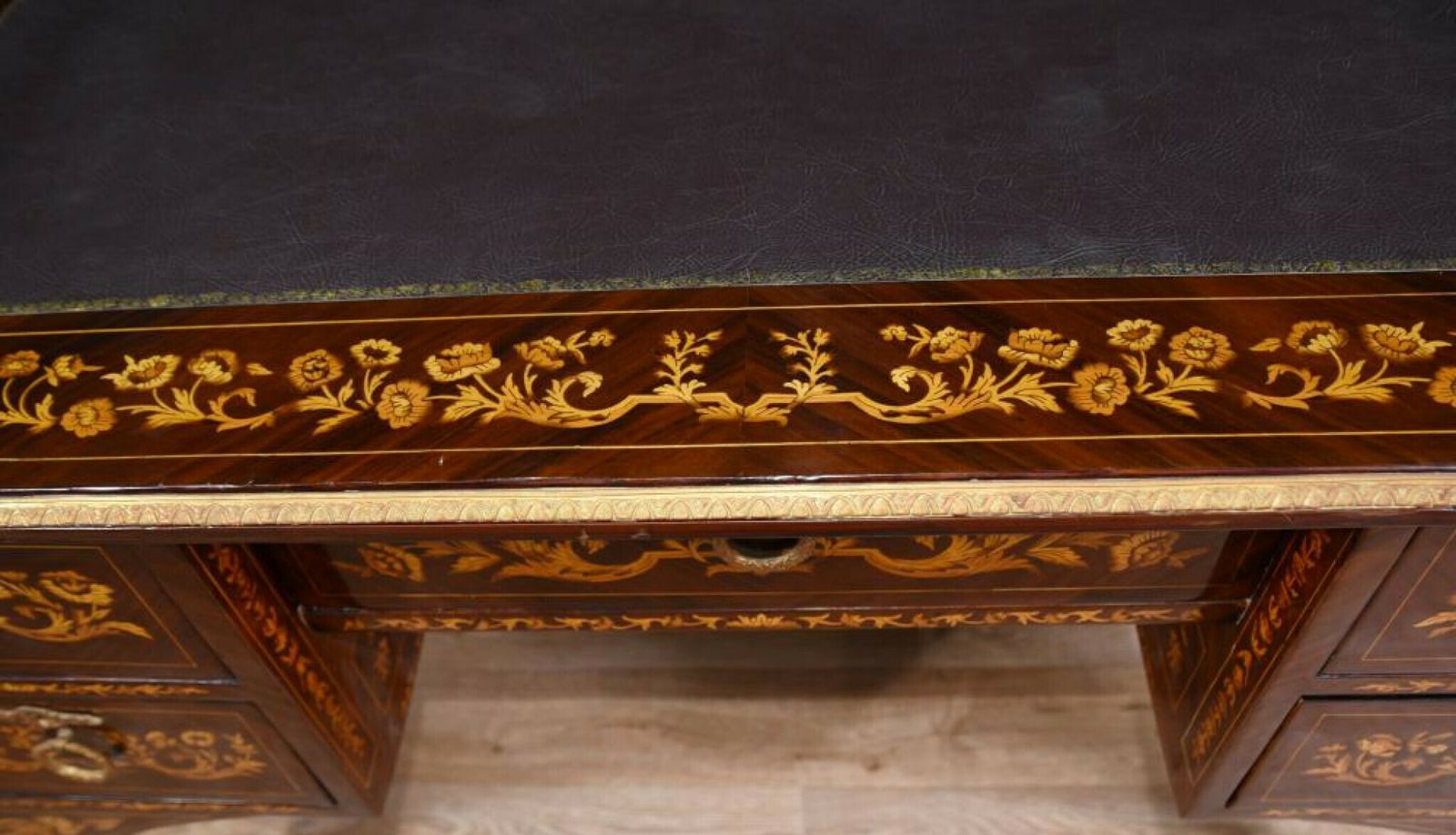 French Desk   Louis XV Knee Hole Writing Table Bureau photo furniture