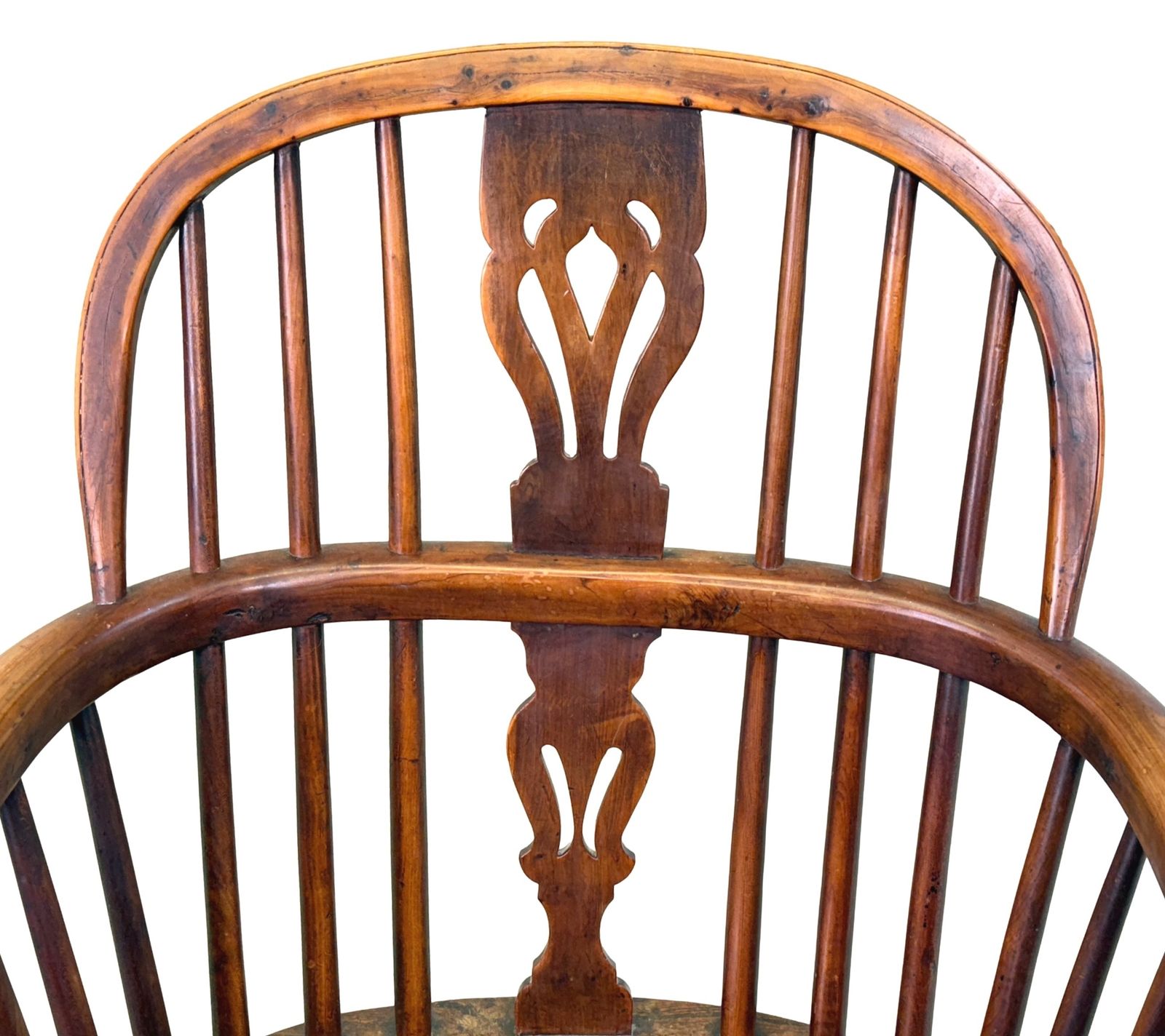 Pair Of 19th Century Yew Wood Windsor Armchairs (England, Circa 1820) photo for sale