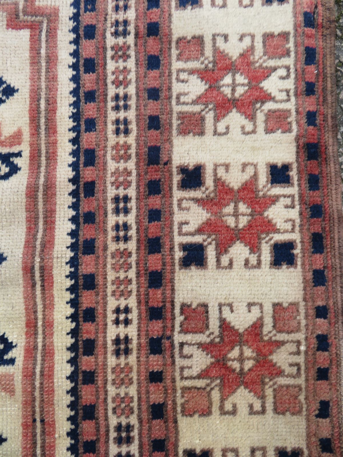 Rare Ivory Ground Antique Turkish Manastir Prayer Rug. North West Anatolia. 175cm X 102cm. photo buy