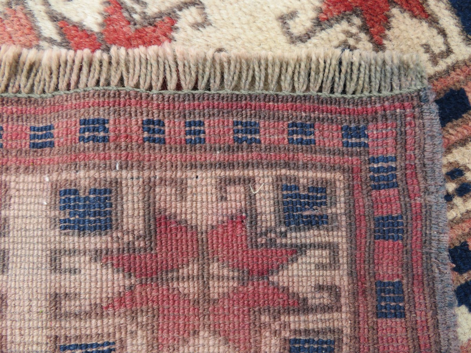 Textiles Rare Ivory Ground Antique Turkish Manastir Prayer Rug. North West Anatolia. 175cm X 102cm. photo
