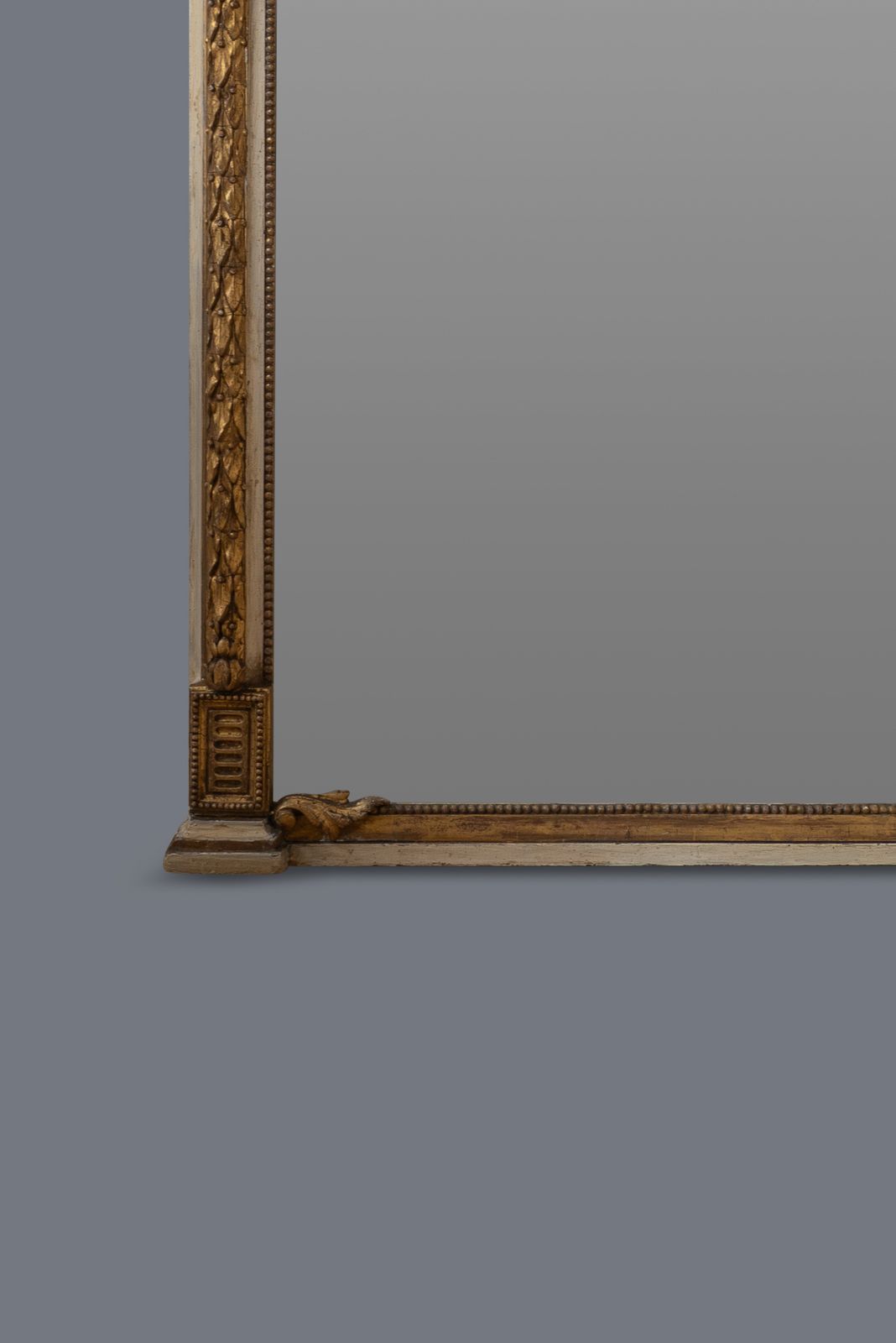 Large Stunning 19th Century English Gilt And Painted Overmantle Mirror photo 6600.0