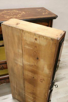 Antique Chest Of Drawers In Inlaid Walnut, 17th Century photo furniture