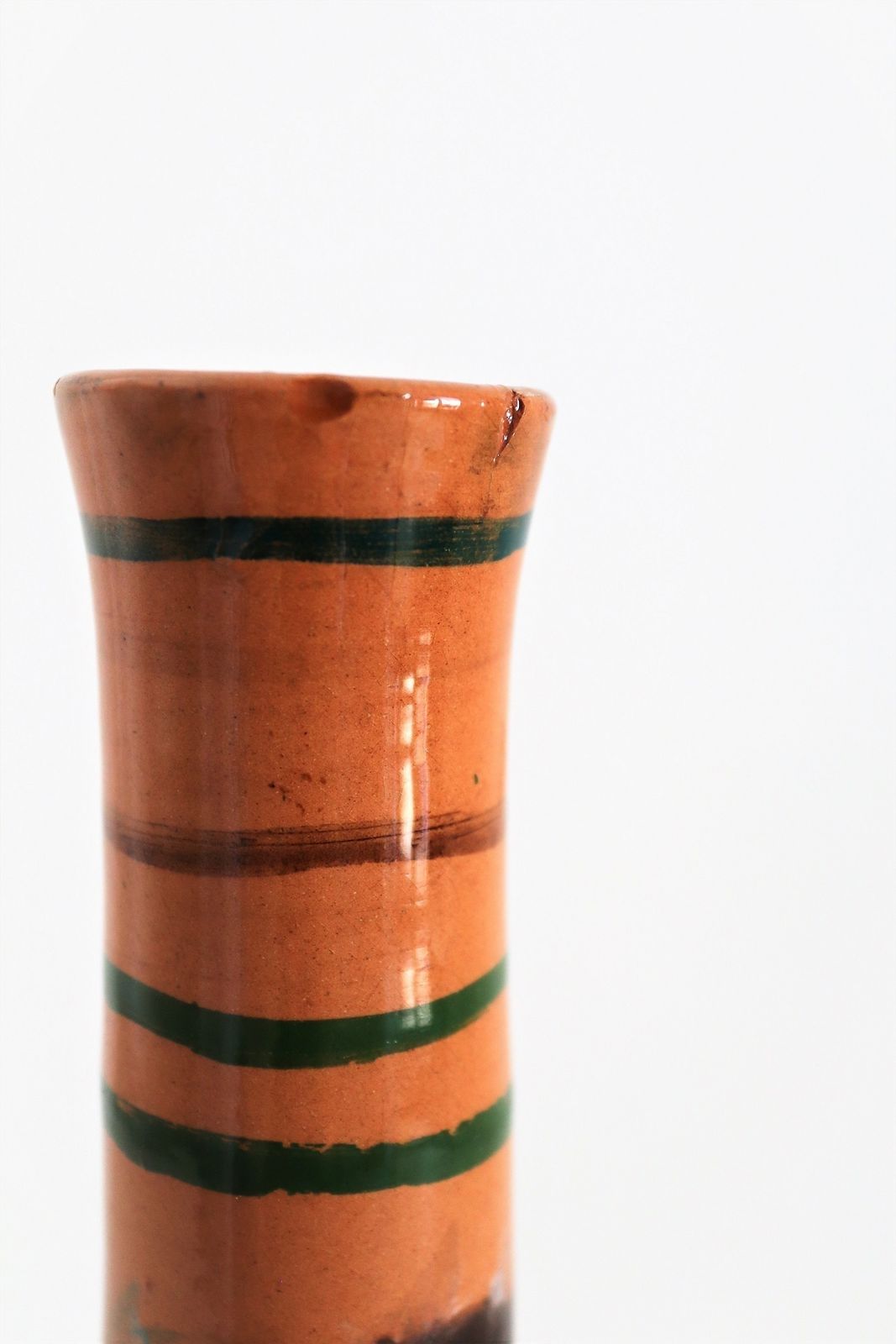 Italian Midcentury Ceramic Modernist Collectors Vase By Art Rumi Orobico, 1950s photo vintage