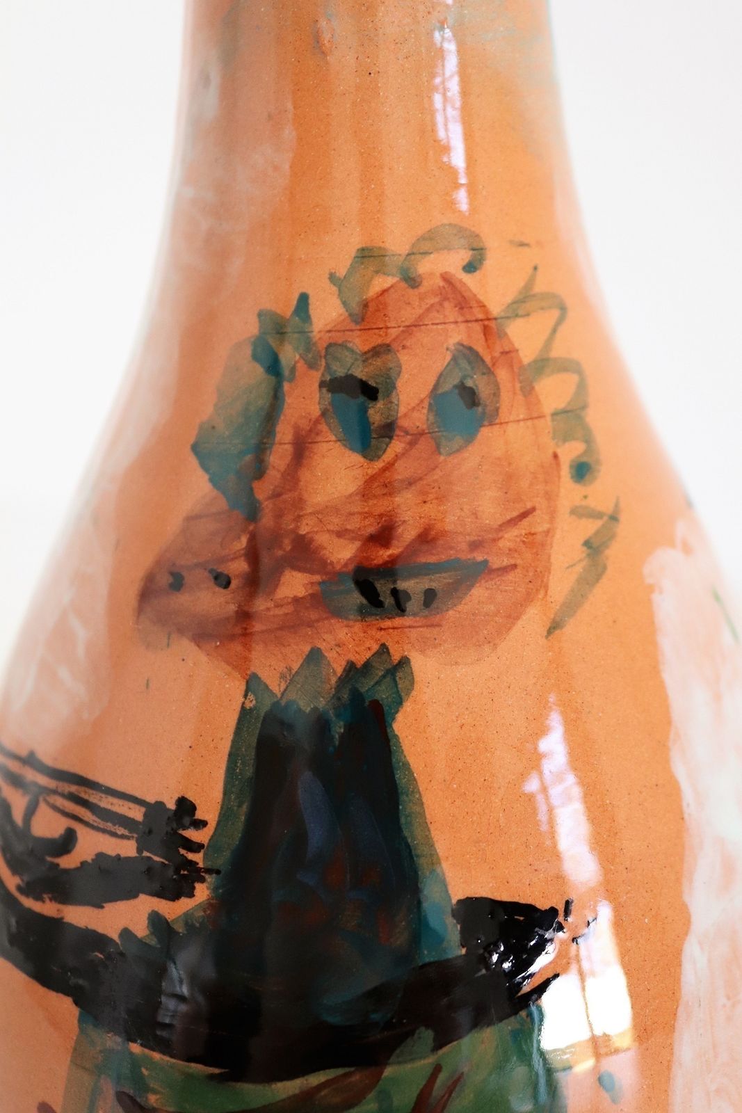 Home Decor Italian Midcentury Ceramic Modernist Collectors Vase By Art Rumi Orobico, 1950s photo
