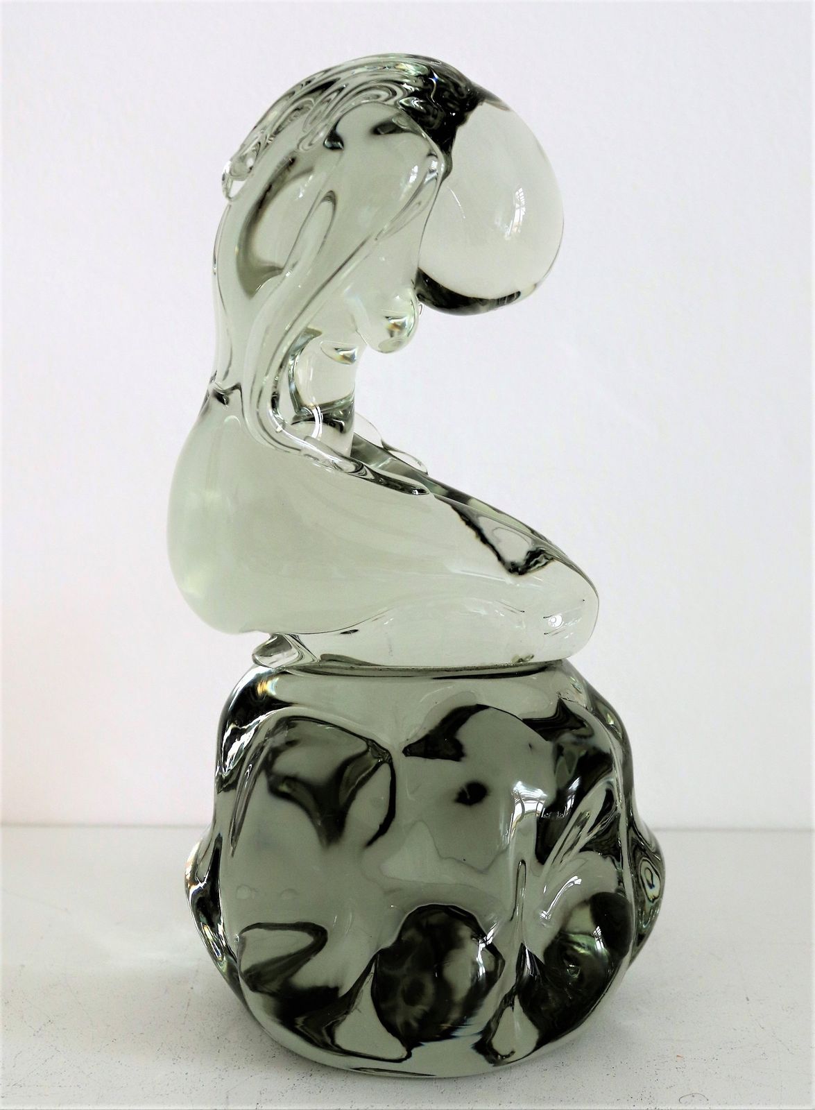 Pino Signoretto Murano Glass Sculpture Of  Woman