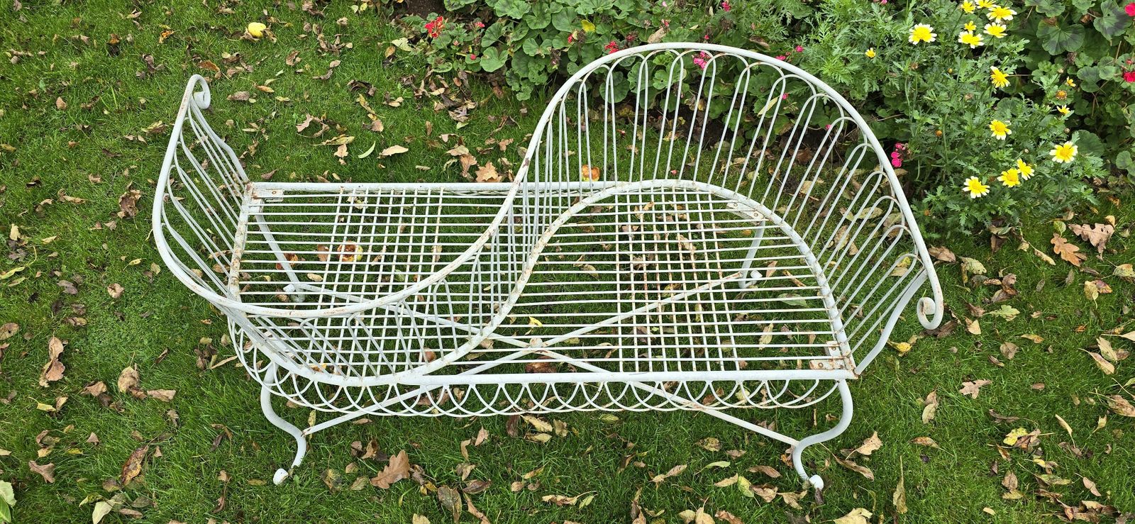 French Conservatory Garden Love Seat photo for sale