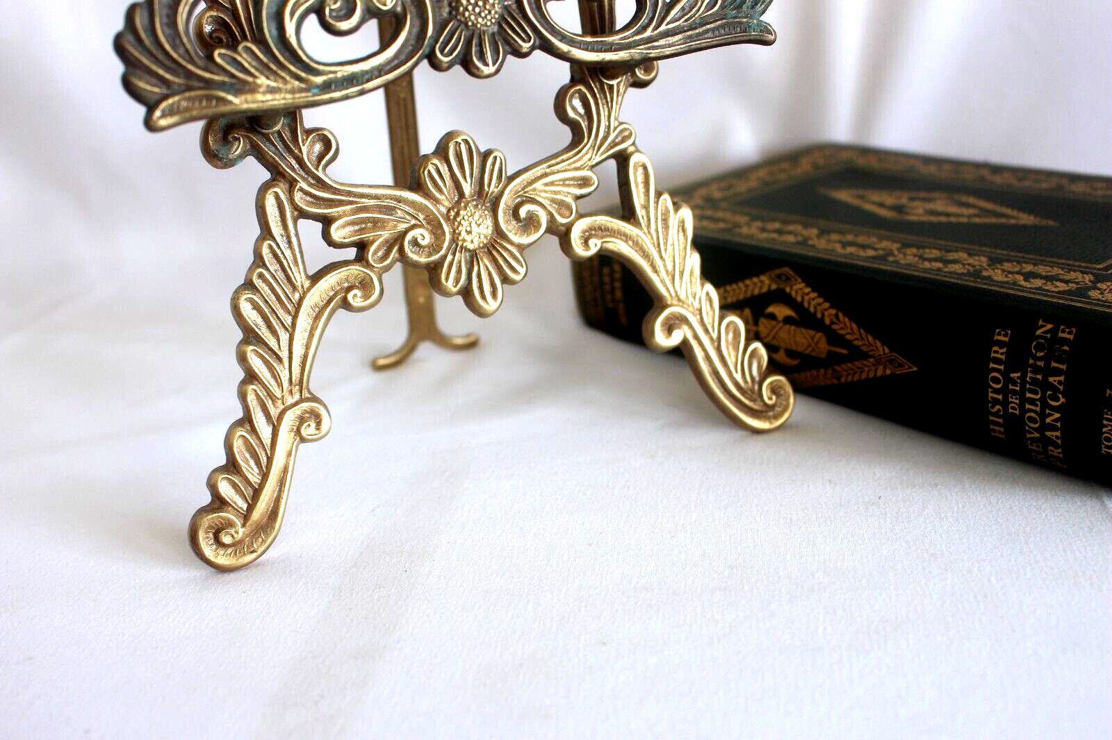 Original Italian Brass Display/Picture Easel Baroque Italian Victorian From Rome photo Home Decor