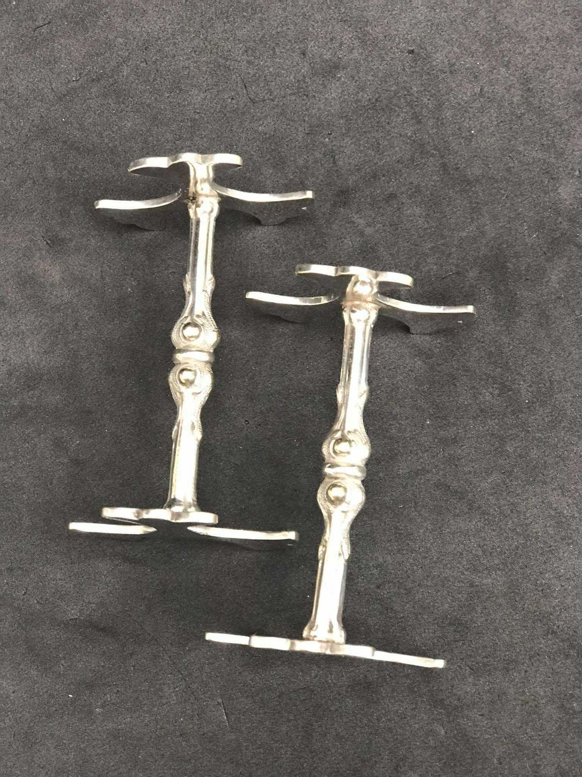Knife Rests Large For Table Cutlery Holders Antique English Silver Plated Metal Dinner Table Holiday Elegant Set Of 2 Gift For Couple photo furniture