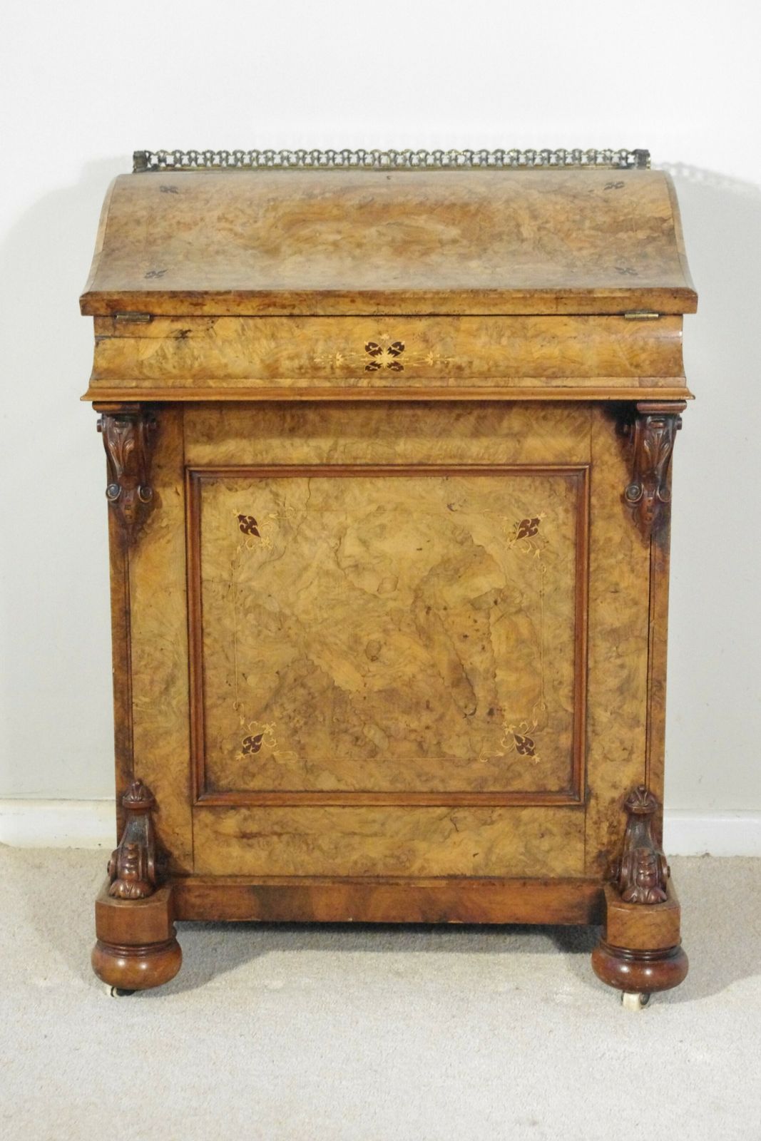 Victorian Burr Walnut Davenport photo furniture