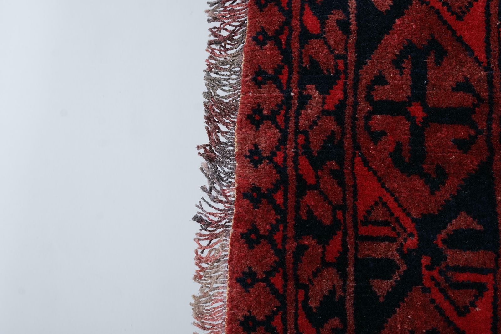 Tribal Afghan Hand Knotted Rug 6'9'' X 9'9'' photo vintage