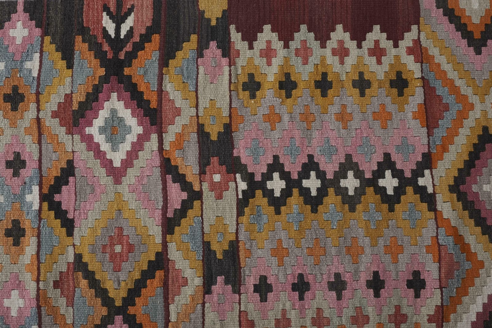 1960s Vintage Turkish Kilim Runner 2'5'' X 15'1'' photo buy