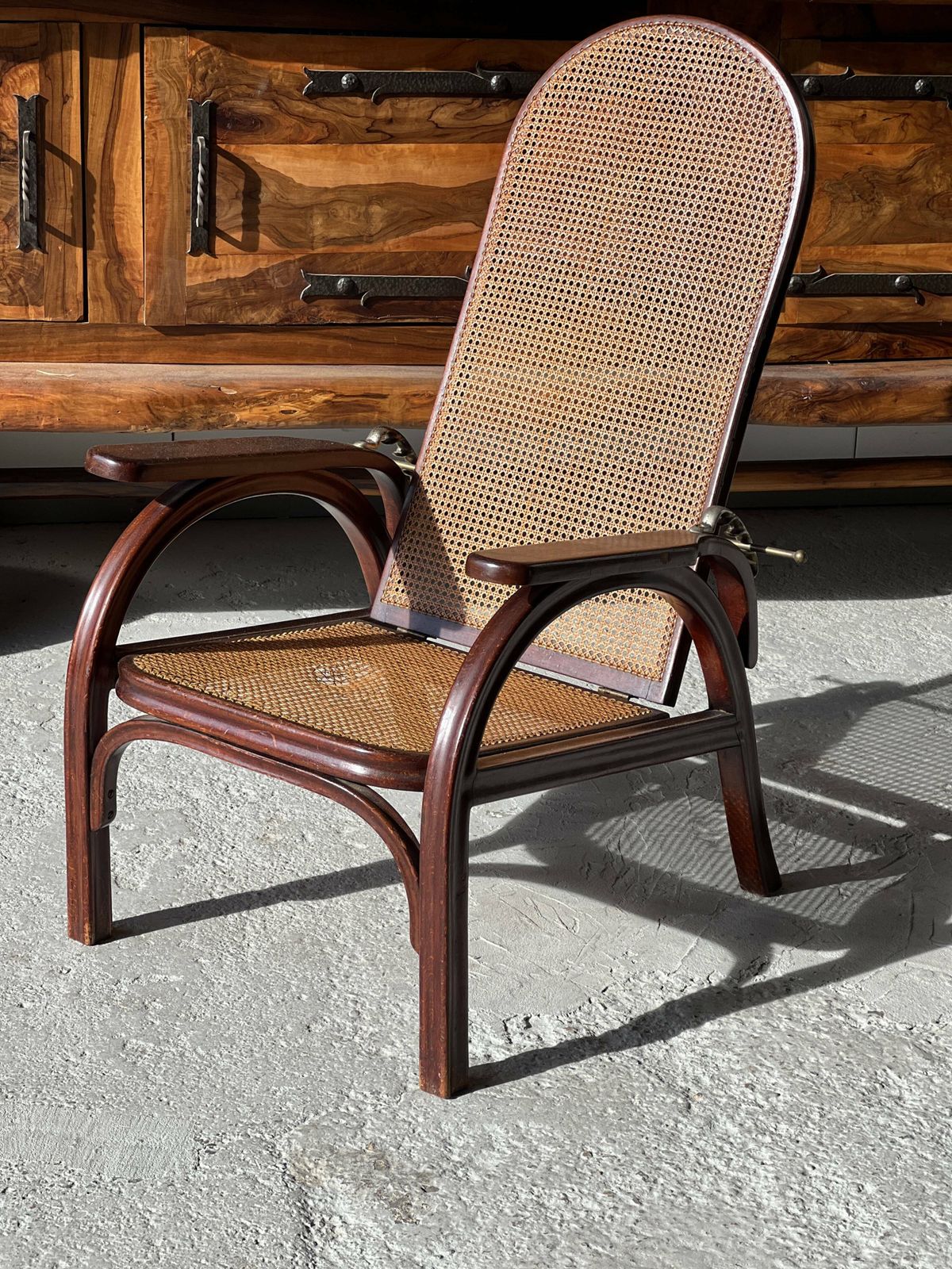 Morris Adjustable Armchair No. 6392 By Otto Prutscher For Thonet Austria photo vintage