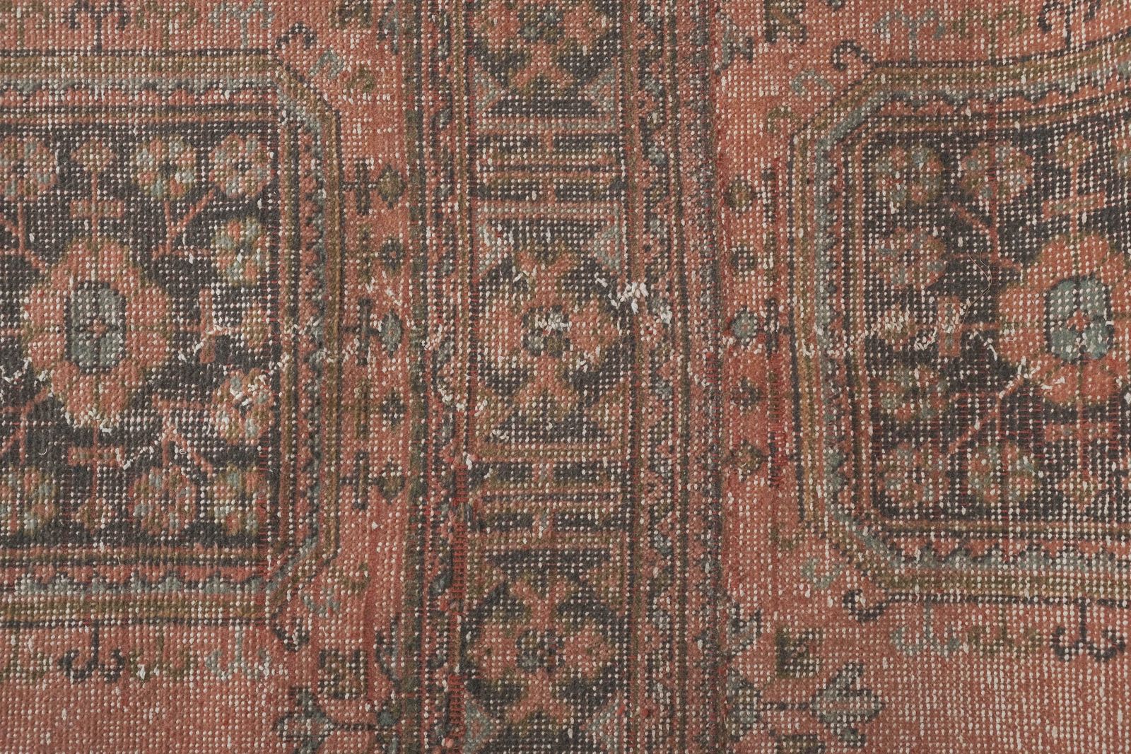 Tapis de couloir Oushak turc de style éclectique, 2'8'' x 22'4'' photo vinterior