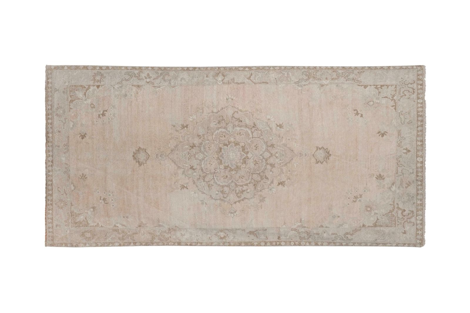 Anatolian Turkish Hand Knotted Rug 2'6'' X 9'5'' photo Textiles