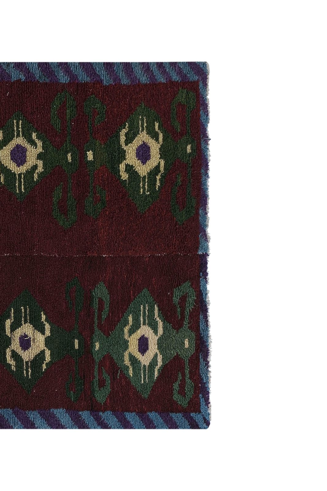 1960s Vintage Wool Turkish Tulu Rug 4'4'' X 5' photo Textiles