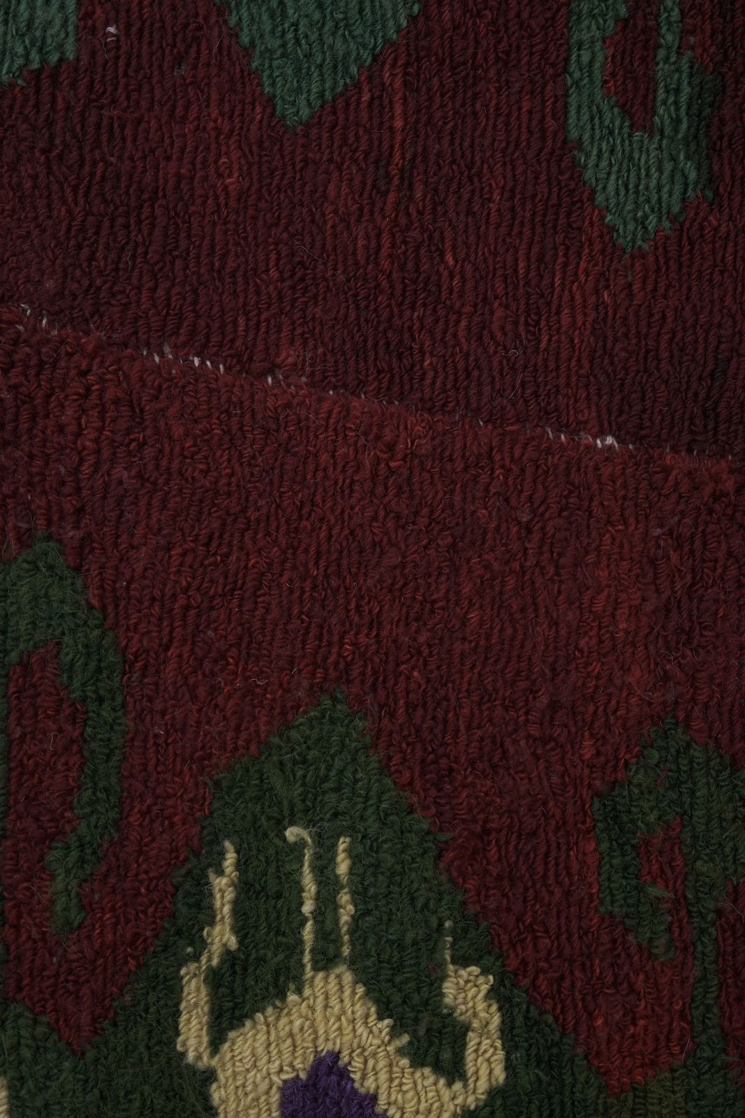 1960s Vintage Wool Turkish Tulu Rug 4'4'' X 5' photo vintage