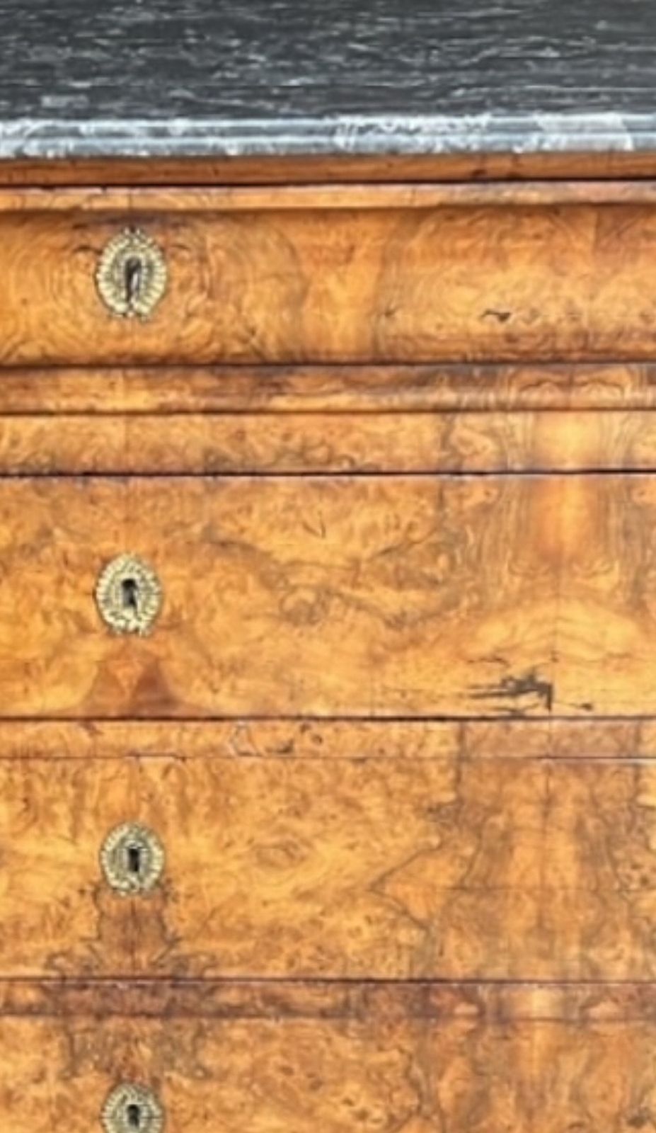 A 19th Century French Louis Phillipe Era Burr Walnut Commode photo vinterior