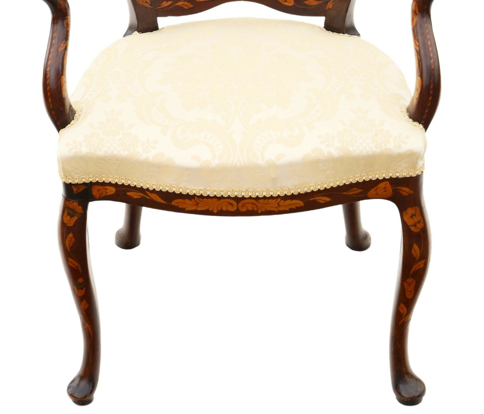 Antique Fine Quality 18th Century Dutch Marquetry Elbow Chair Armchair photo 2995.0