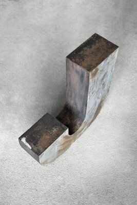 Large Vintage Polish Industrial Metal Letter J, 1950s photo Home Decor
