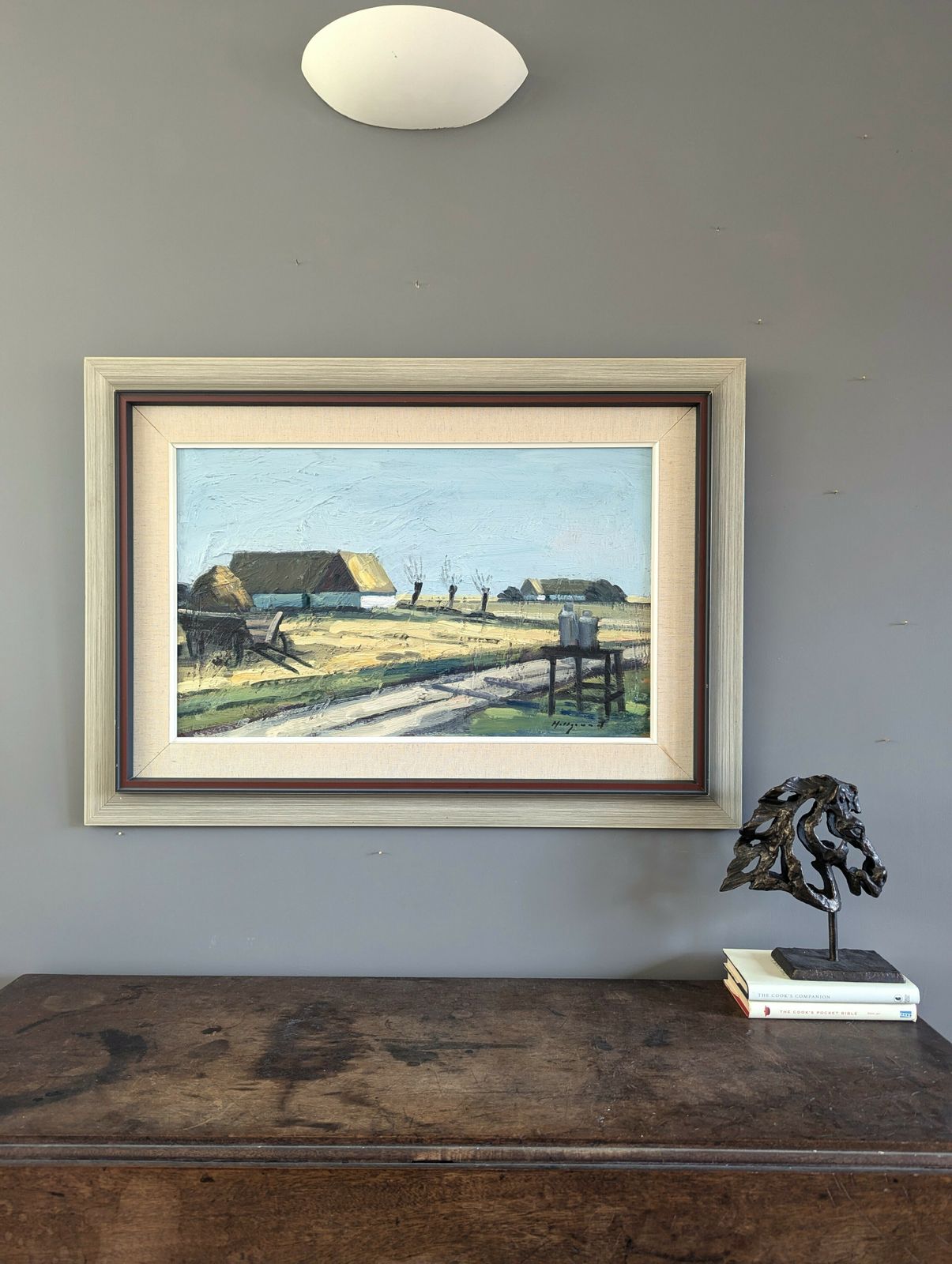 Quiet Days On The Farm Oil Painting photo for sale
